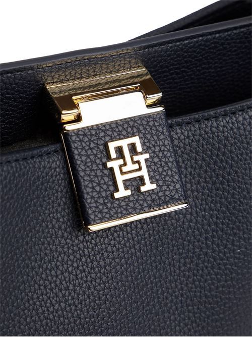 Borsa blu in poliuretano Tommy Hilfiger | AW0AW17830DW6